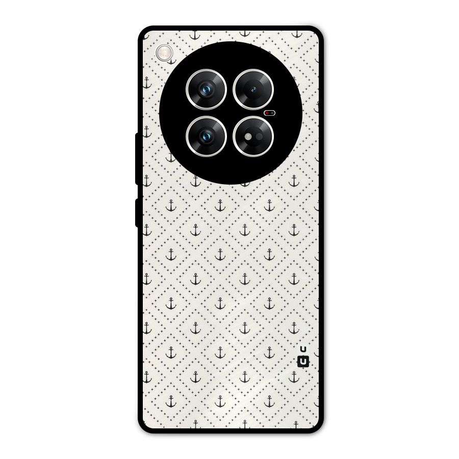Diamond Anchor Design Metal Back Case for Infinix Zero 40 5G