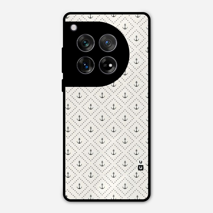Diamond Anchor Design Metal Back Case for OnePlus 12