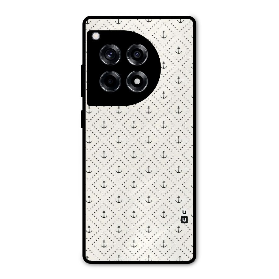 Diamond Anchor Design Metal Back Case for OnePlus 12R