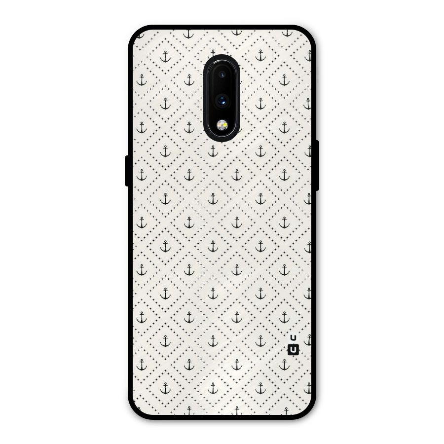 Diamond Anchor Design Metal Back Case for OnePlus 7
