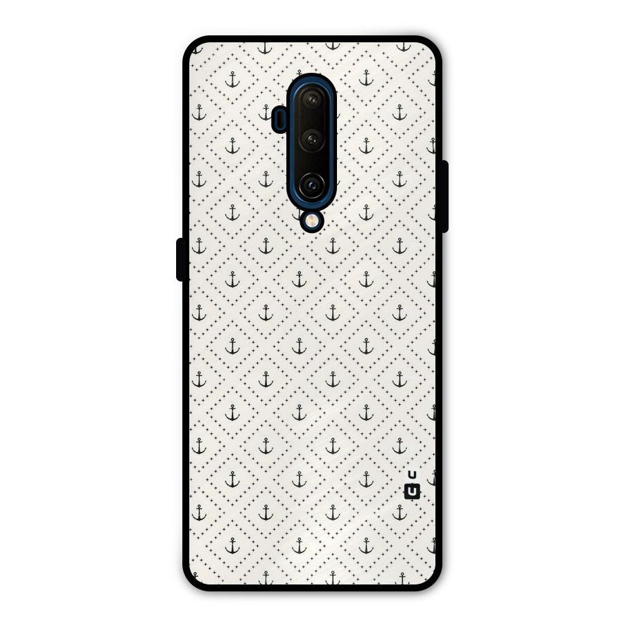 Diamond Anchor Design Metal Back Case for OnePlus 7T Pro