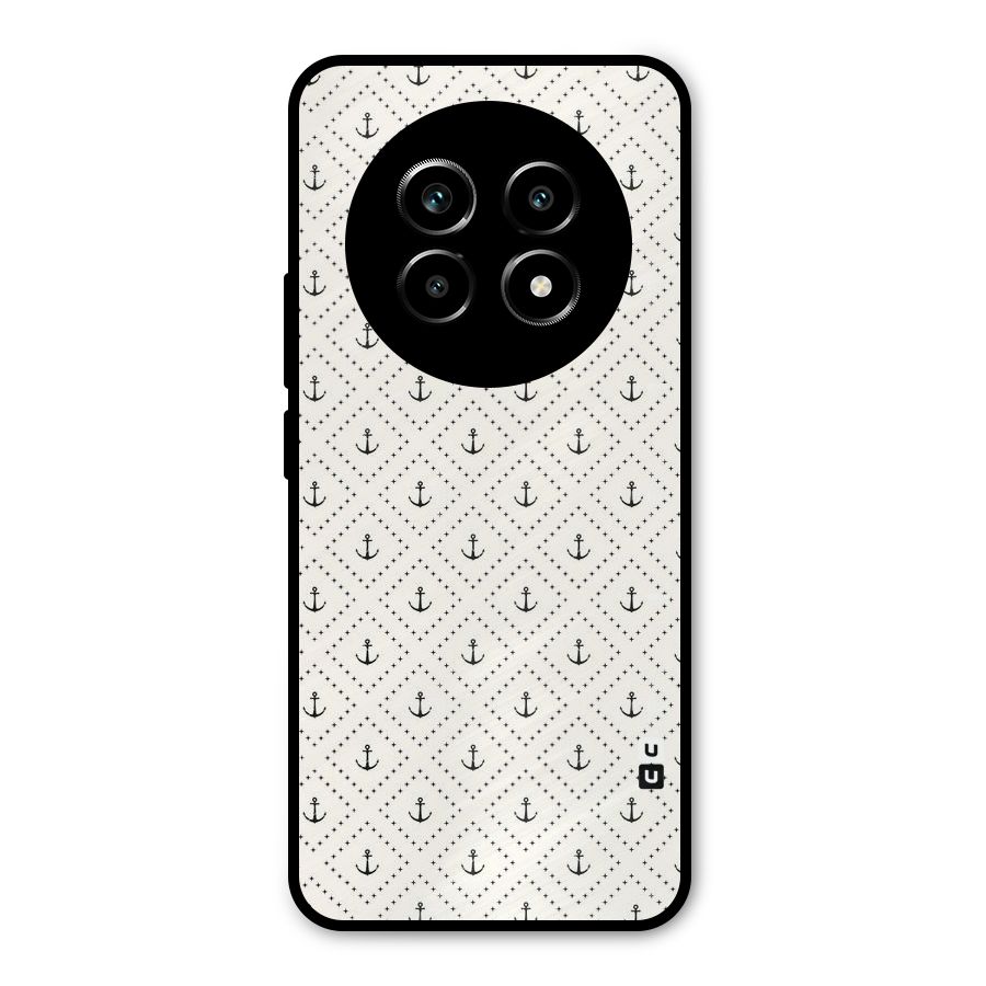 Diamond Anchor Design Metal Back Case for Realme 13 Pro