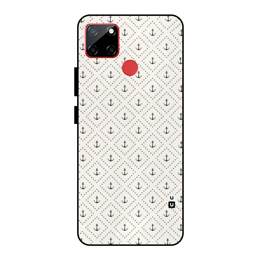 Diamond Anchor Design Metal Back Case for Realme C12