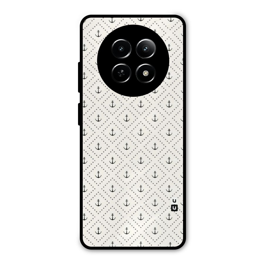 Diamond Anchor Design Metal Back Case for Realme Narzo N65
