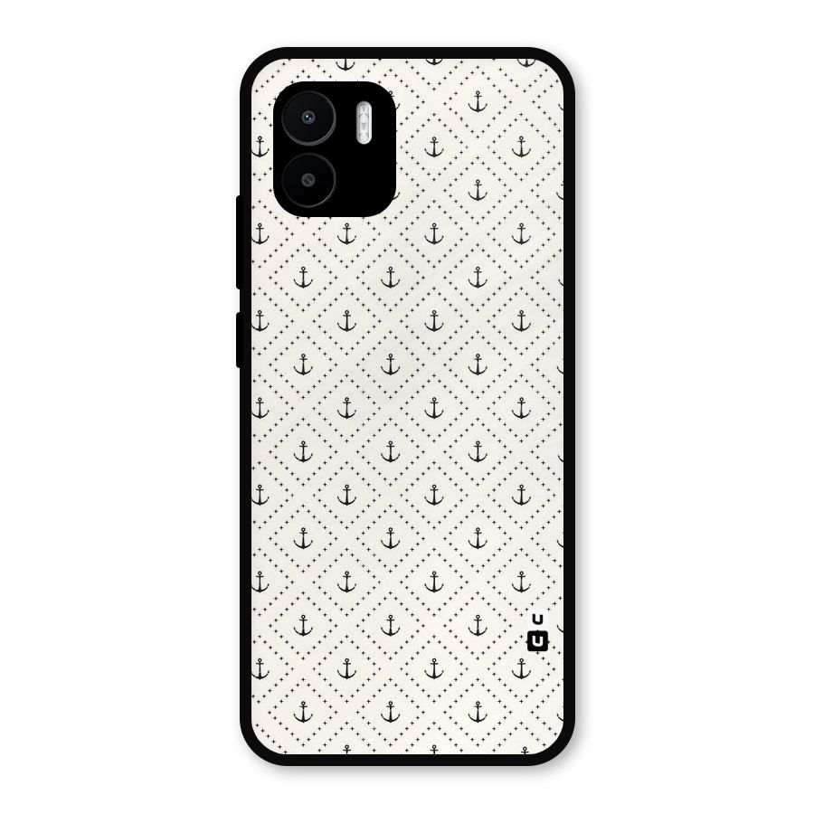 Diamond Anchor Design Metal Back Case for Redmi A2