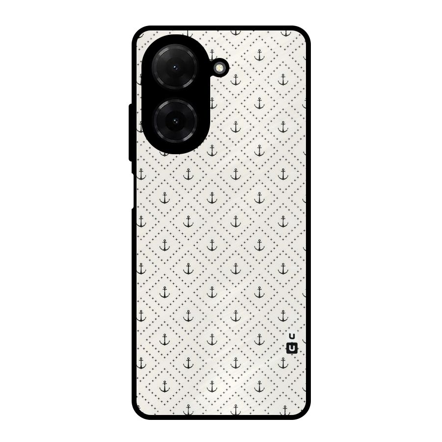 Diamond Anchor Design Metal Back Case for Redmi A5 4G