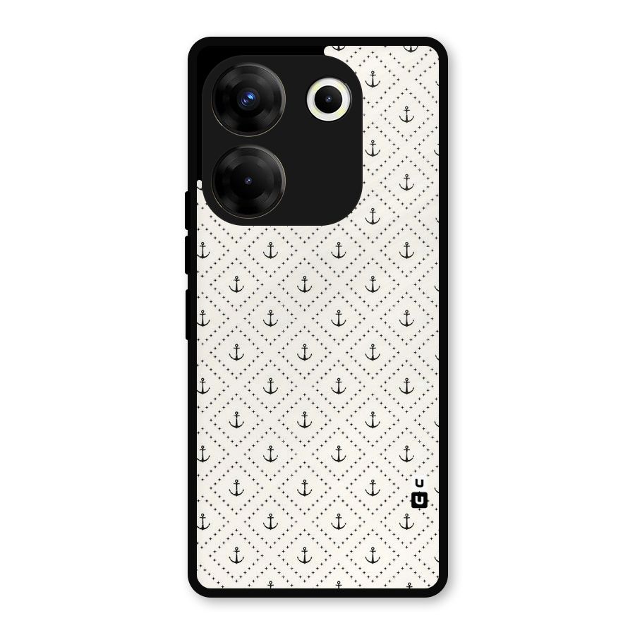 Diamond Anchor Design Metal Back Case for Tecno Camon 20
