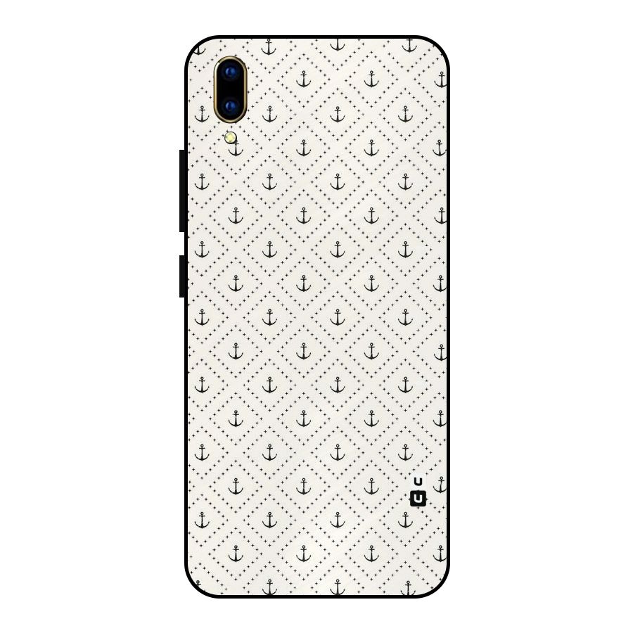 Diamond Anchor Design Metal Back Case for Vivo V11 Pro