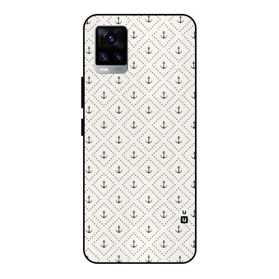 Diamond Anchor Design Metal Back Case for Vivo V20
