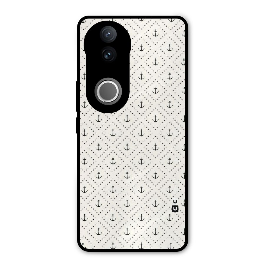 Diamond Anchor Design Metal Back Case for Vivo V50e