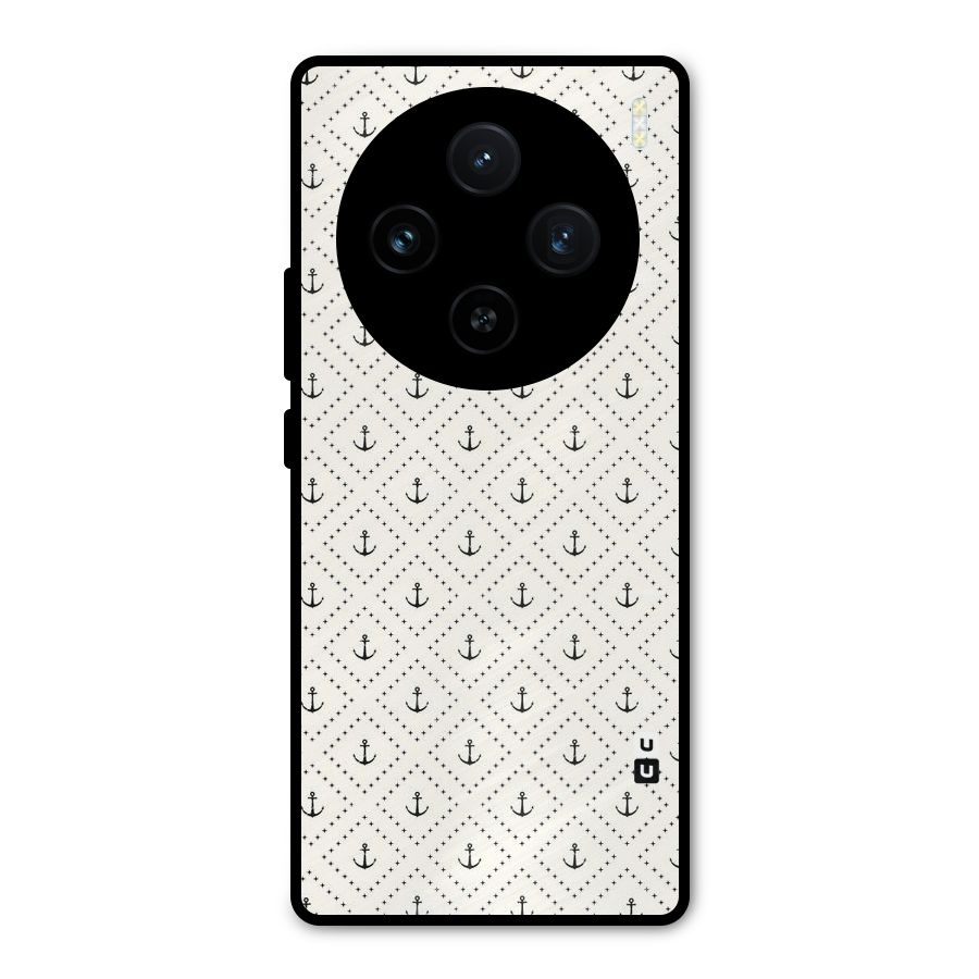 Diamond Anchor Design Metal Back Case for Vivo X100