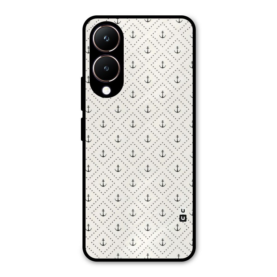Diamond Anchor Design Metal Back Case for Vivo Y28