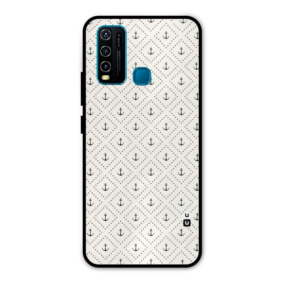 Diamond Anchor Design Metal Back Case for Vivo Y50