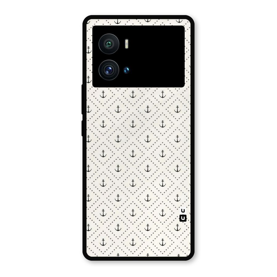 Diamond Anchor Design Metal Back Case for iQOO 9 Pro