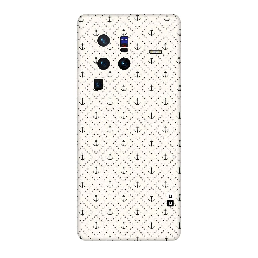 Diamond Anchor Design Original Polycarbonate Back Case for Vivo X80