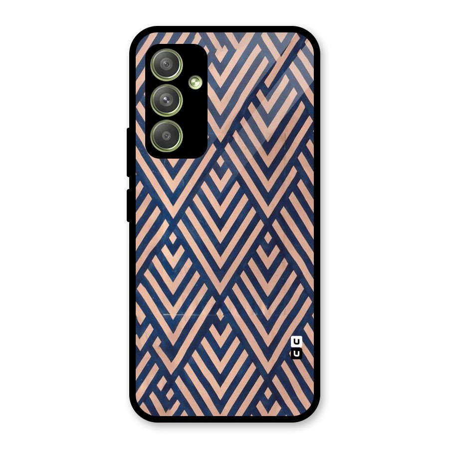 Diamond Blues Glass Back Case for Galaxy A54