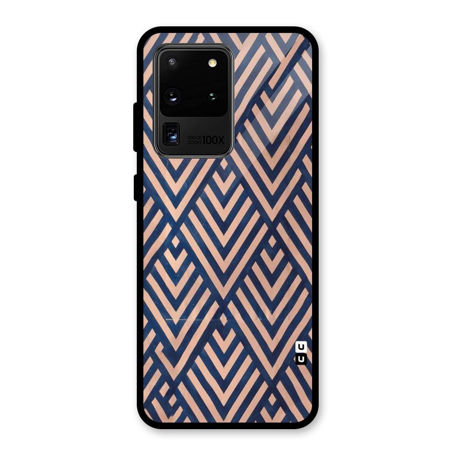 Diamond Blues Glass Back Case for Galaxy S20 Ultra