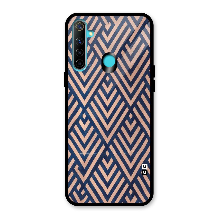 Diamond Blues Glass Back Case for Realme 5