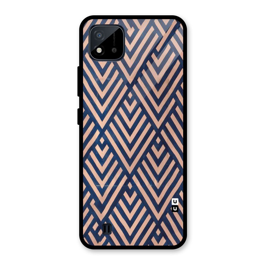 Diamond Blues Glass Back Case for Realme C11 2021