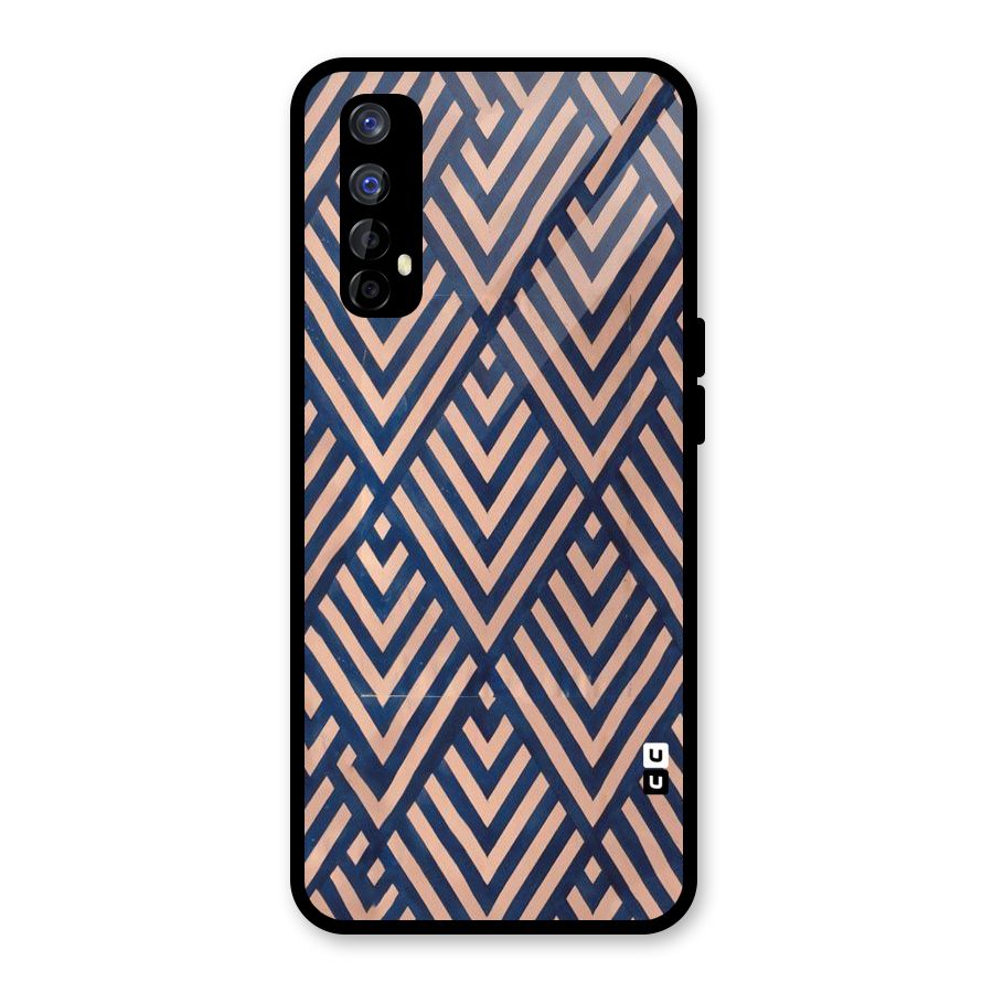 Diamond Blues Glass Back Case for Realme Narzo 20 Pro