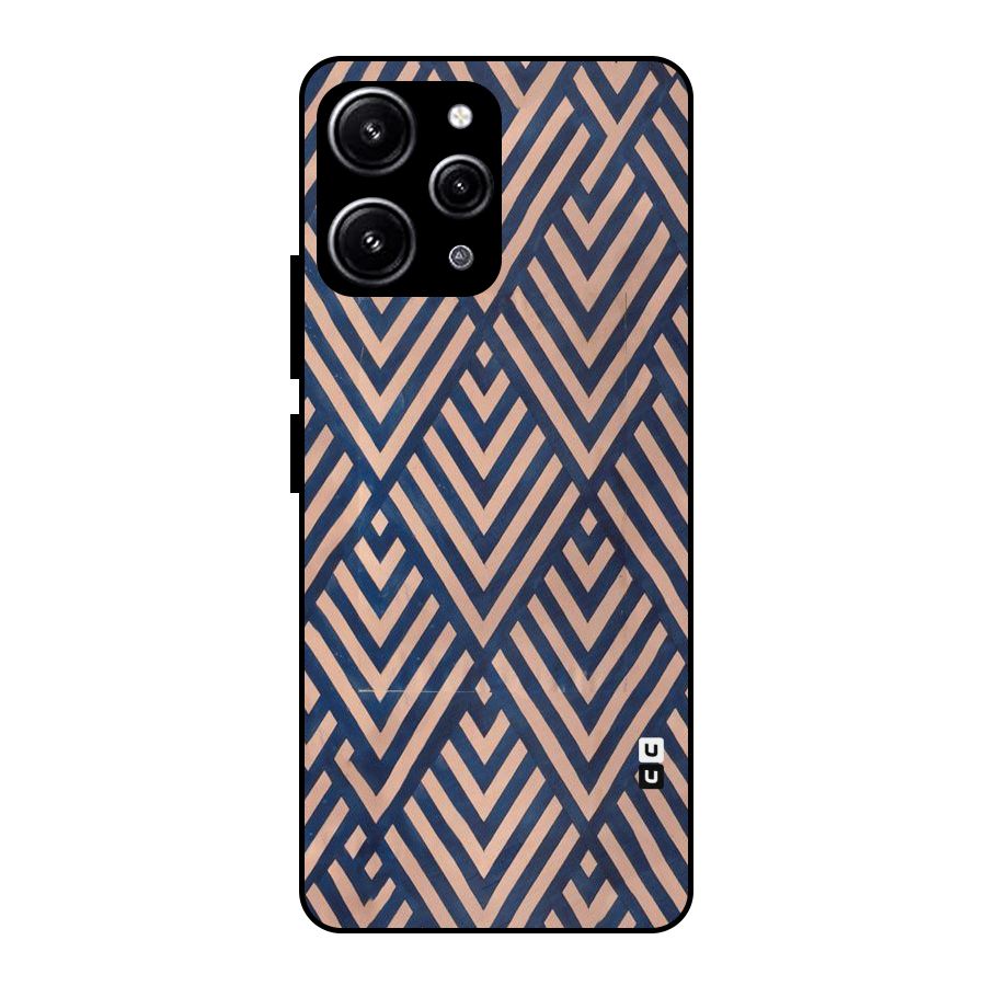 Diamond Blues Glass Back Case for Redmi 12 4G