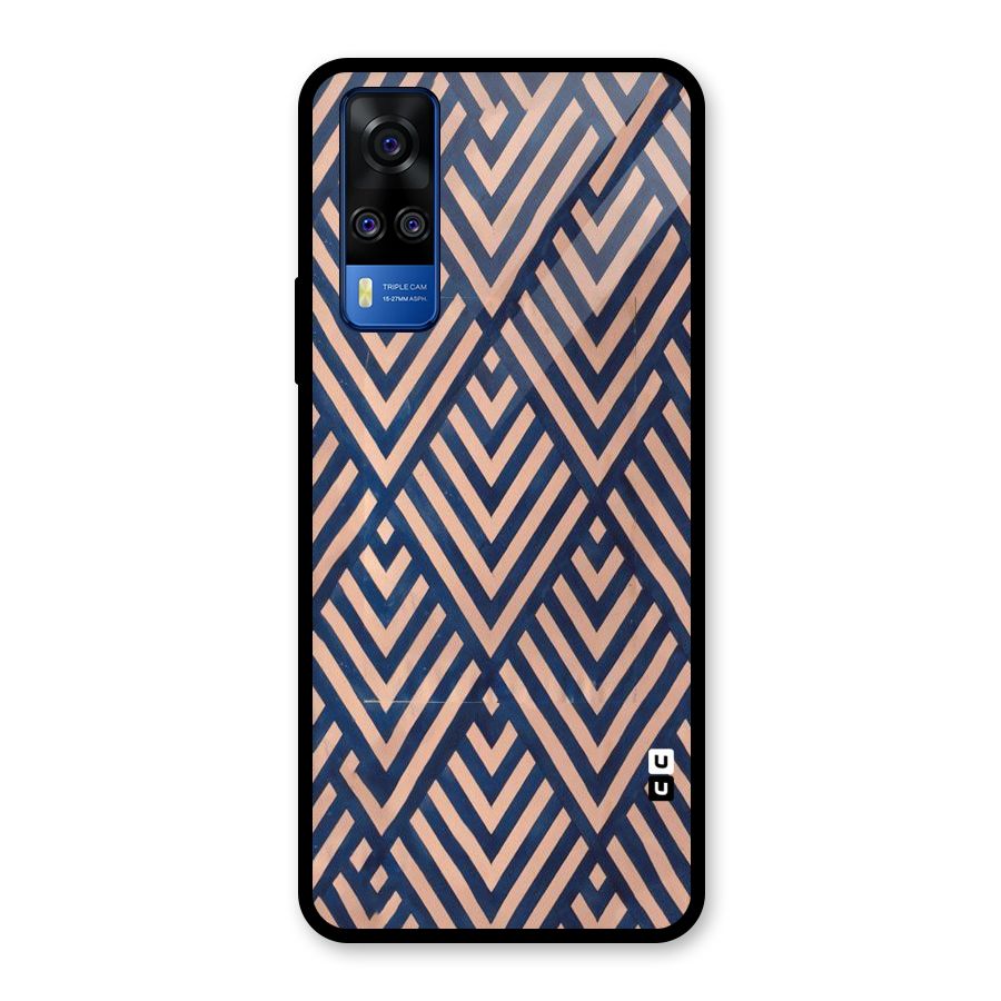 Diamond Blues Glass Back Case for Vivo Y31