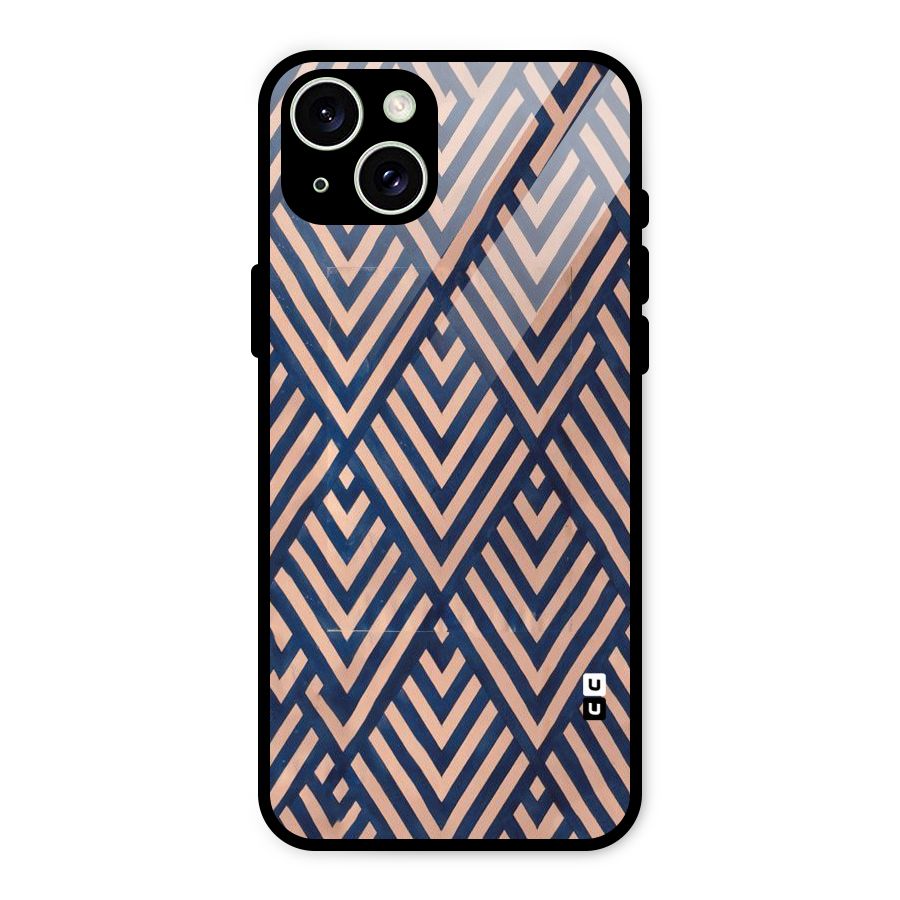 Diamond Blues Glass Back Case for iPhone 15 Plus