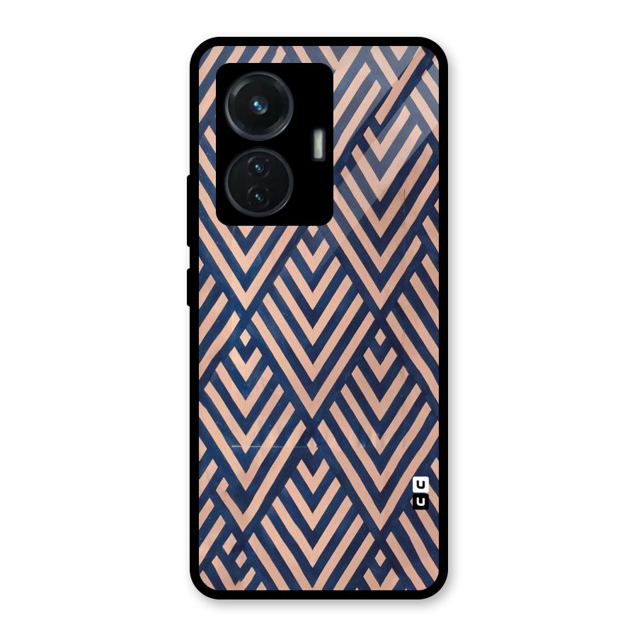 Diamond Blues Glass Back Case for iQOO Z6 44W