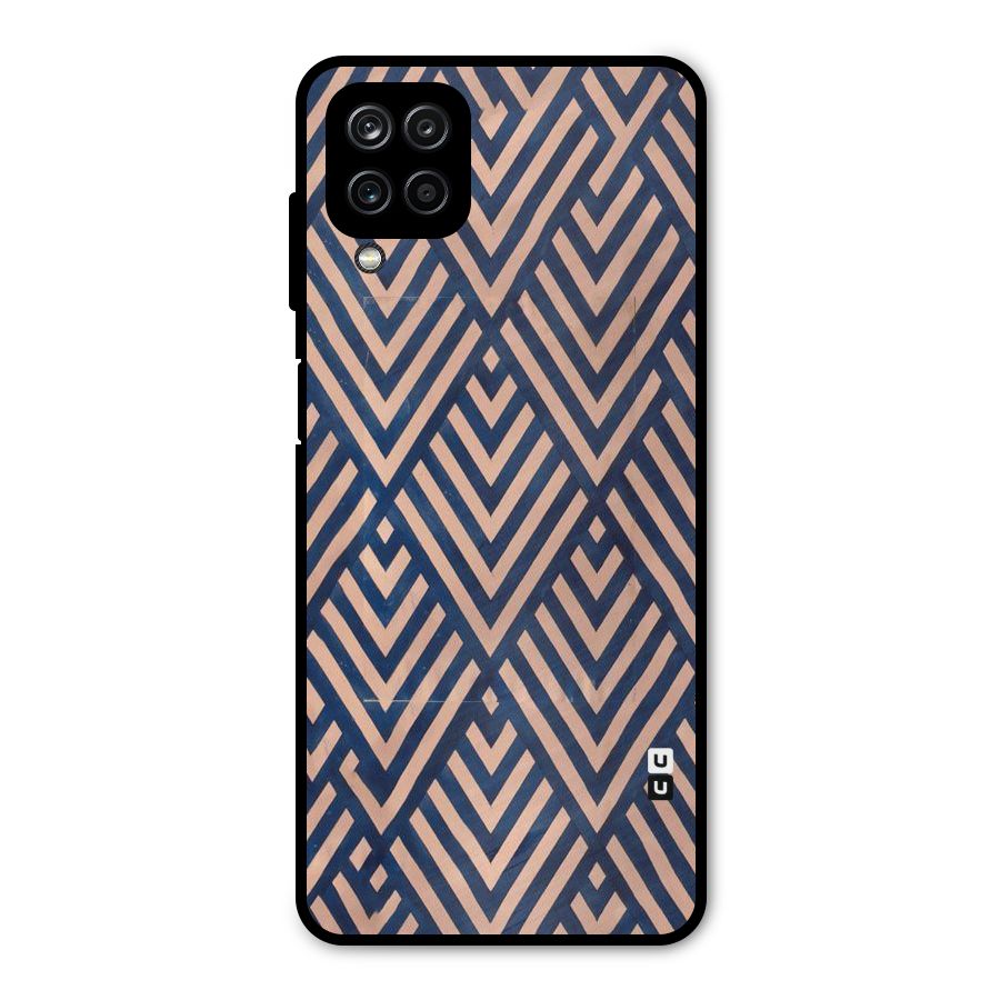Diamond Blues Metal Back Case for Galaxy A12