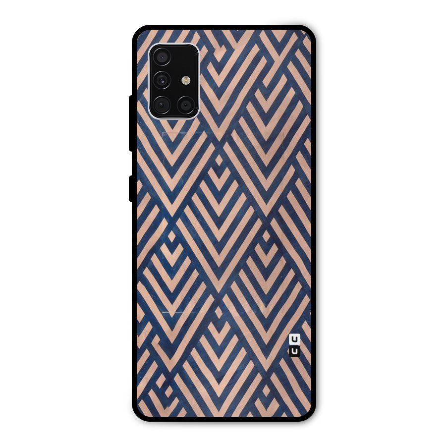 Diamond Blues Metal Back Case for Galaxy A51