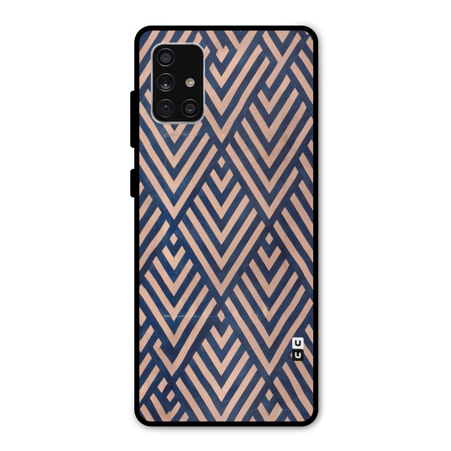 Diamond Blues Metal Back Case for Galaxy A71