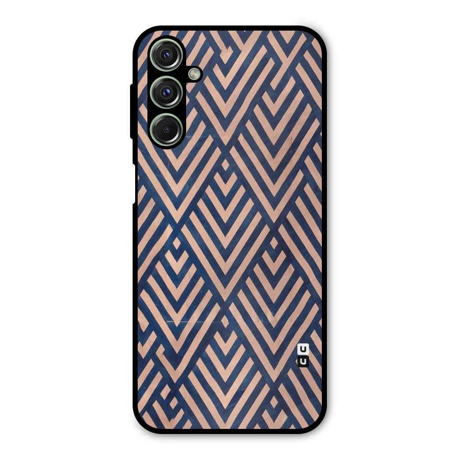 Diamond Blues Metal Back Case for Galaxy F34