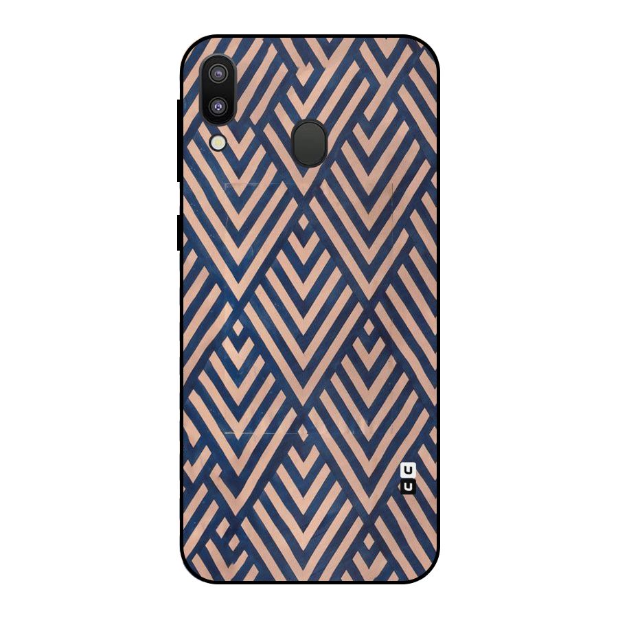Diamond Blues Metal Back Case for Galaxy M20