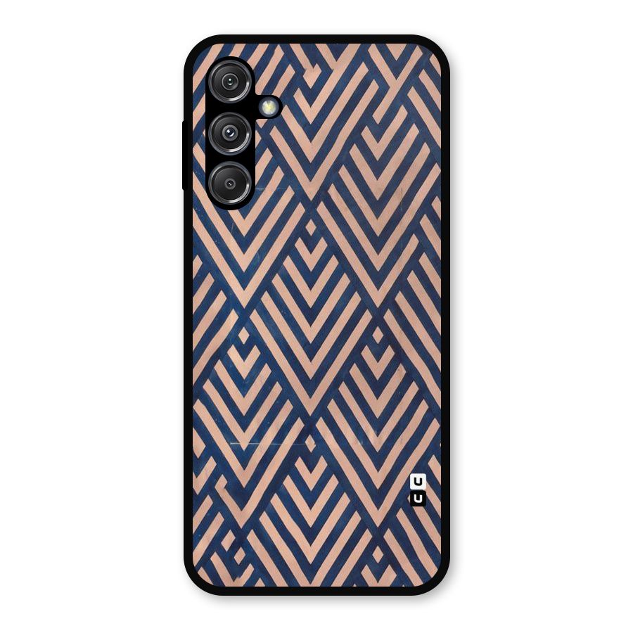 Diamond Blues Metal Back Case for Galaxy M34 5G