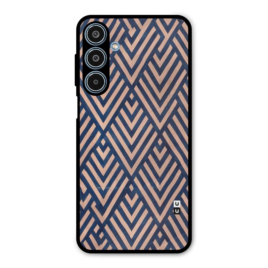 Diamond Blues Metal Back Case for Galaxy M35
