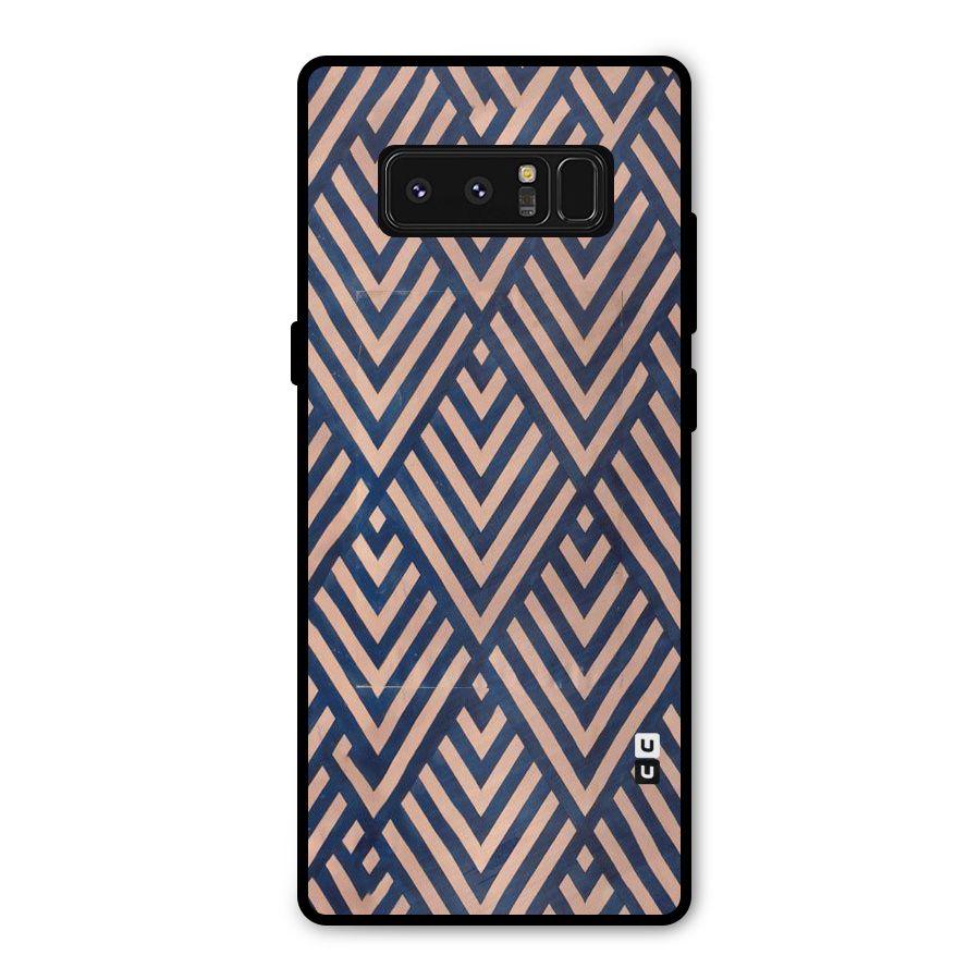 Diamond Blues Metal Back Case for Galaxy Note 8