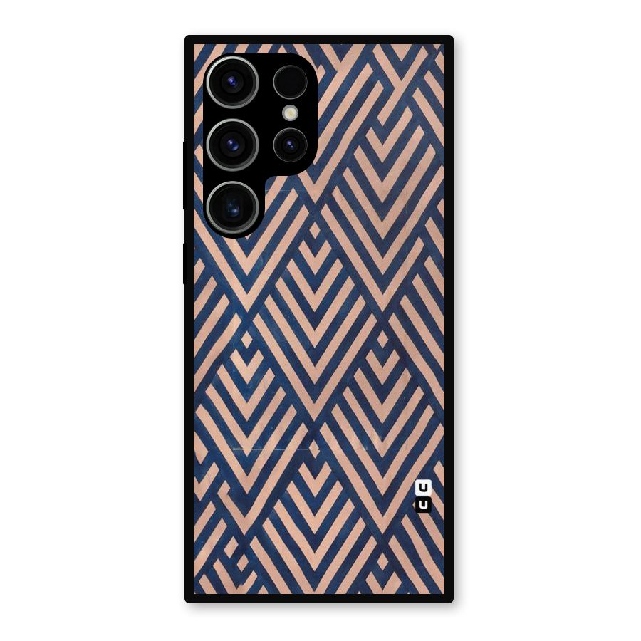 Diamond Blues Metal Back Case for Galaxy S23 Ultra
