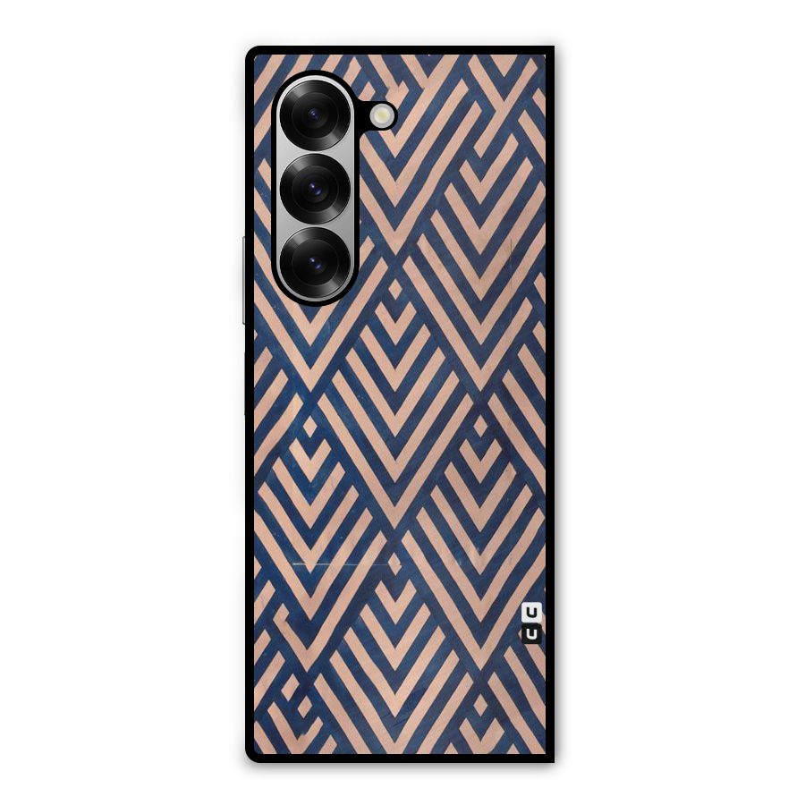 Diamond Blues Metal Back Case for Galaxy Z Fold6