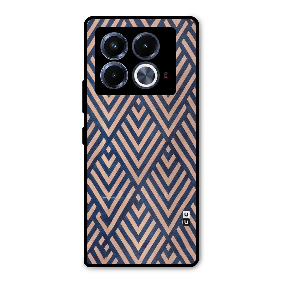 Diamond Blues Metal Back Case for Infinix Note 40 5G