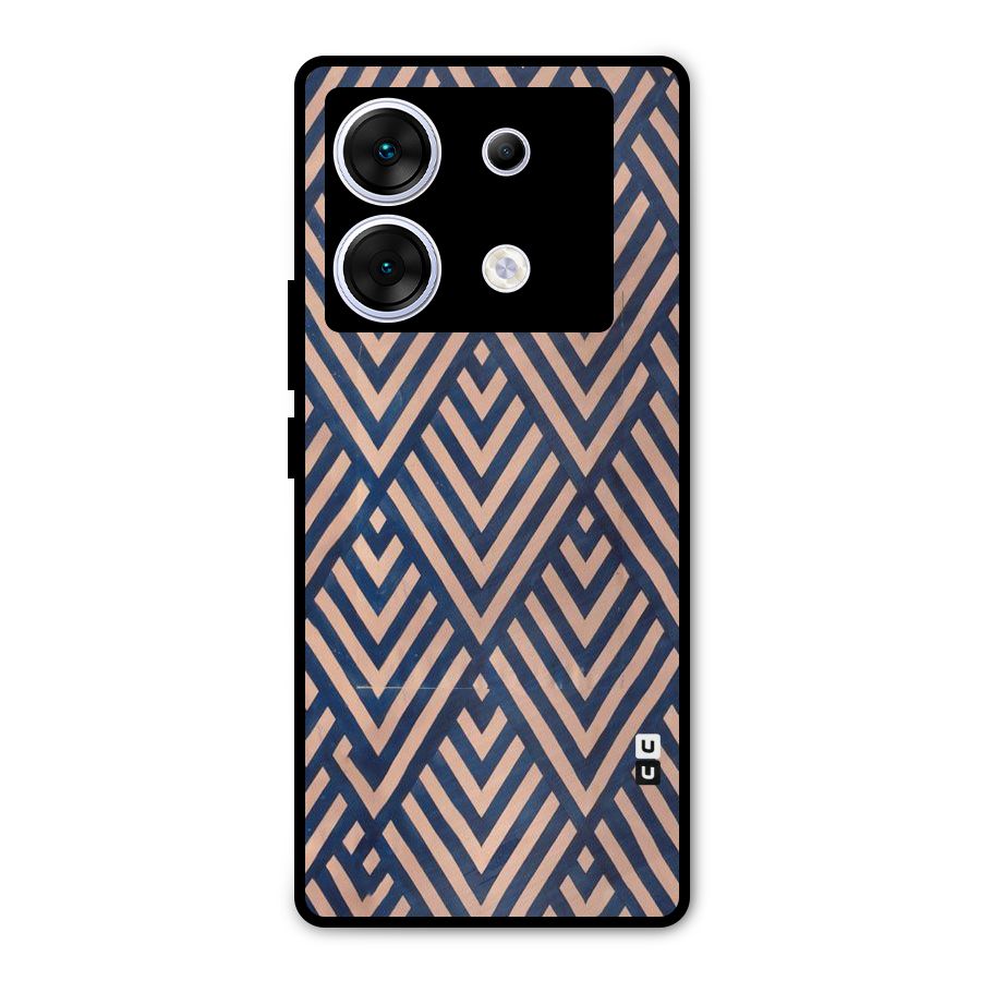 Diamond Blues Metal Back Case for Infinix Zero 30 5G