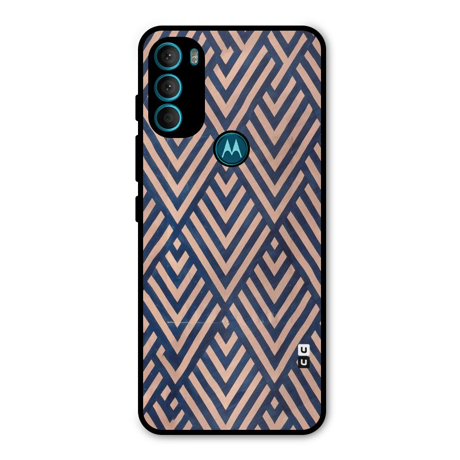 Diamond Blues Metal Back Case for Moto G71 5G