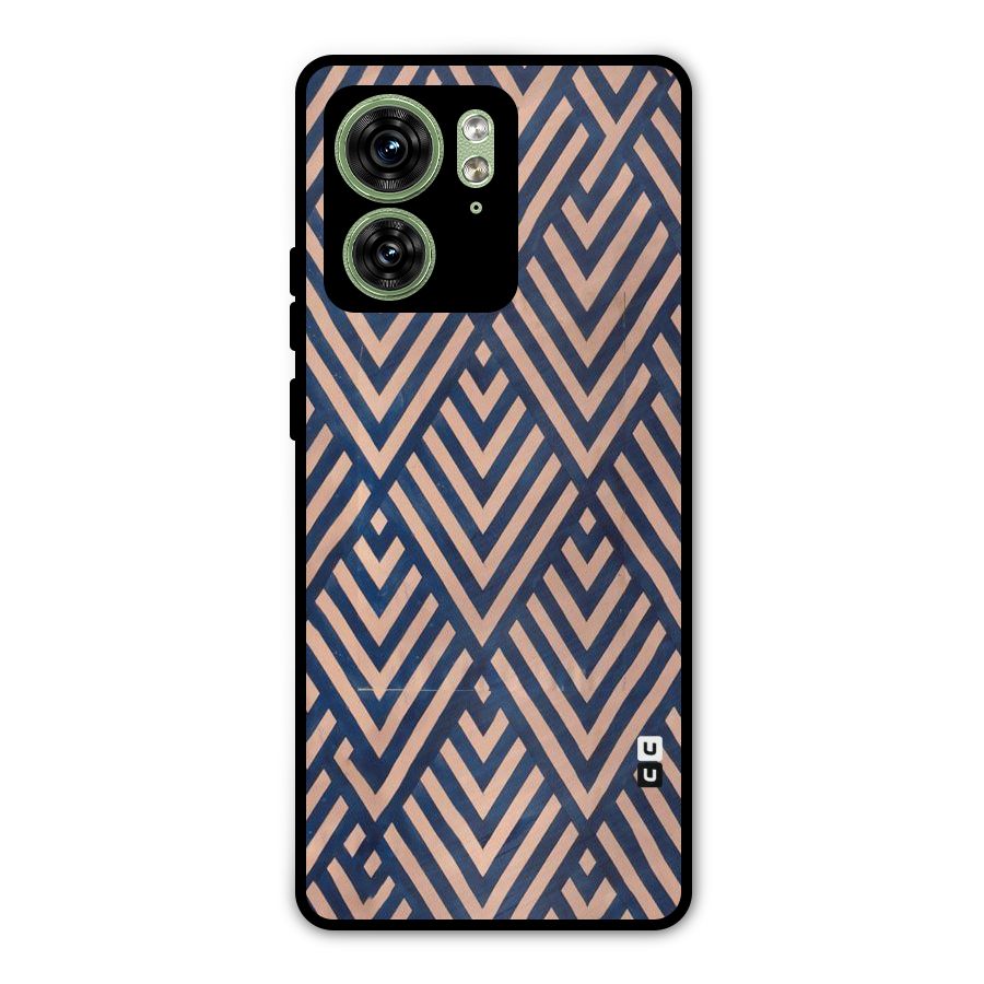 Diamond Blues Metal Back Case for Motorola Edge 40 5G