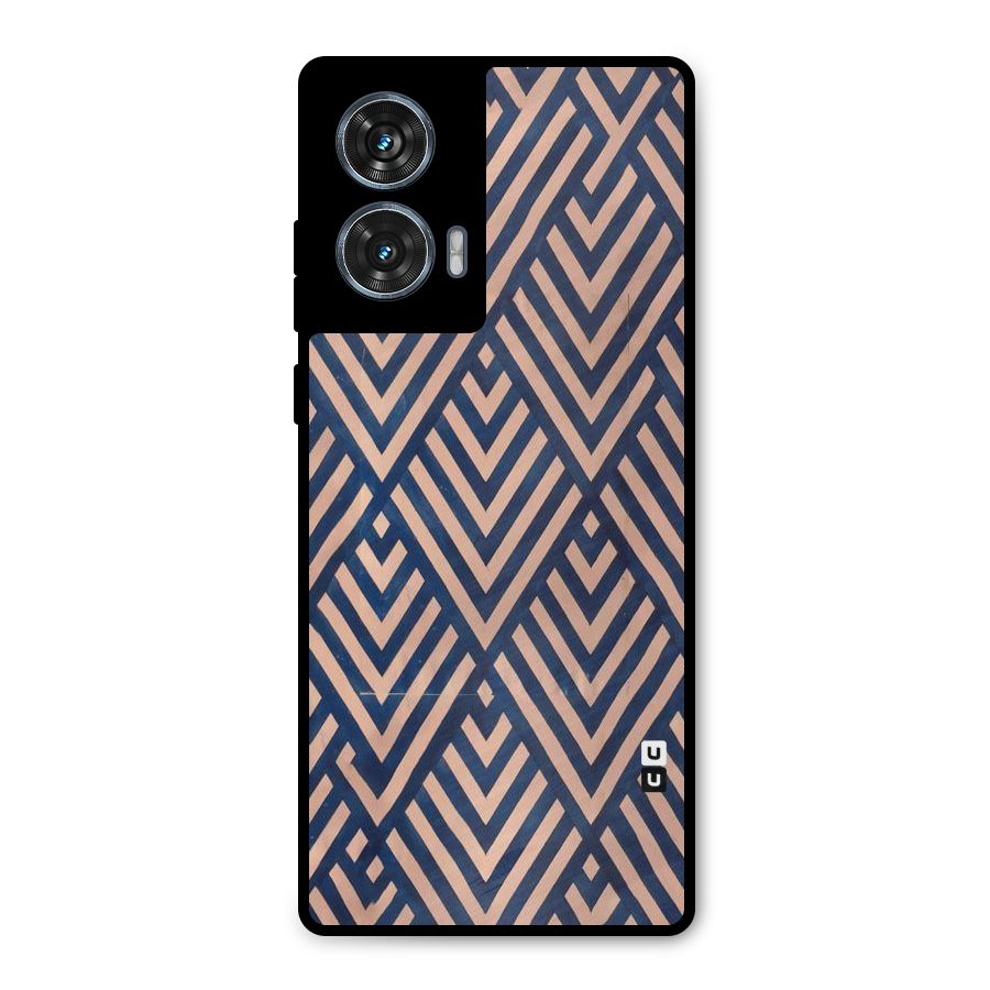 Diamond Blues Metal Back Case for Motorola Edge 50 Fusion