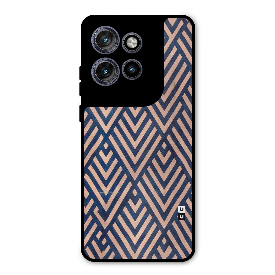 Diamond Blues Metal Back Case for Motorola Edge 50 Neo