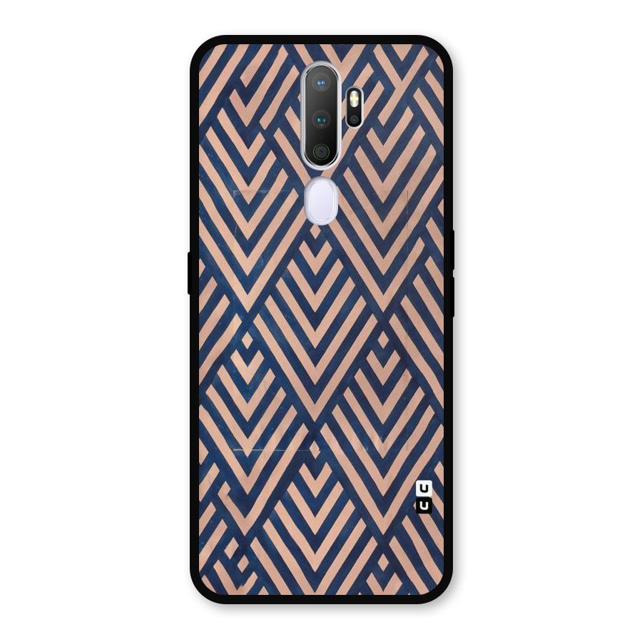 Diamond Blues Metal Back Case for Oppo A5 (2020)