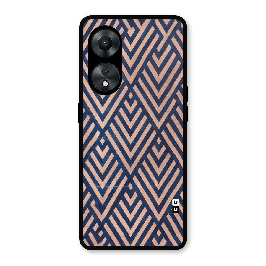 Diamond Blues Metal Back Case for Oppo A78