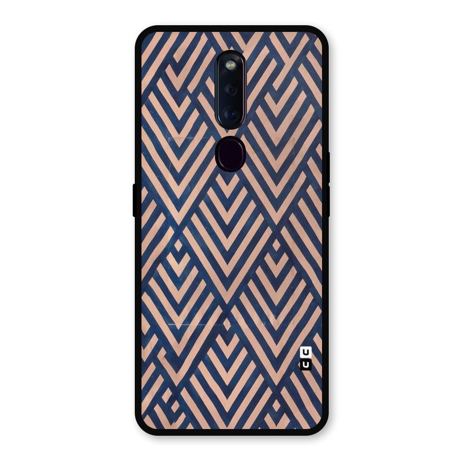 Diamond Blues Metal Back Case for Oppo F11 Pro