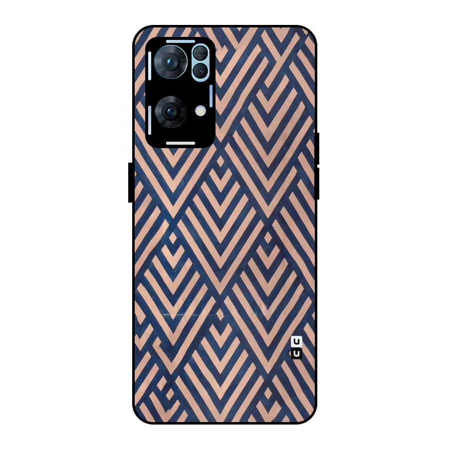 Diamond Blues Metal Back Case for Oppo Reno7 Pro 5G