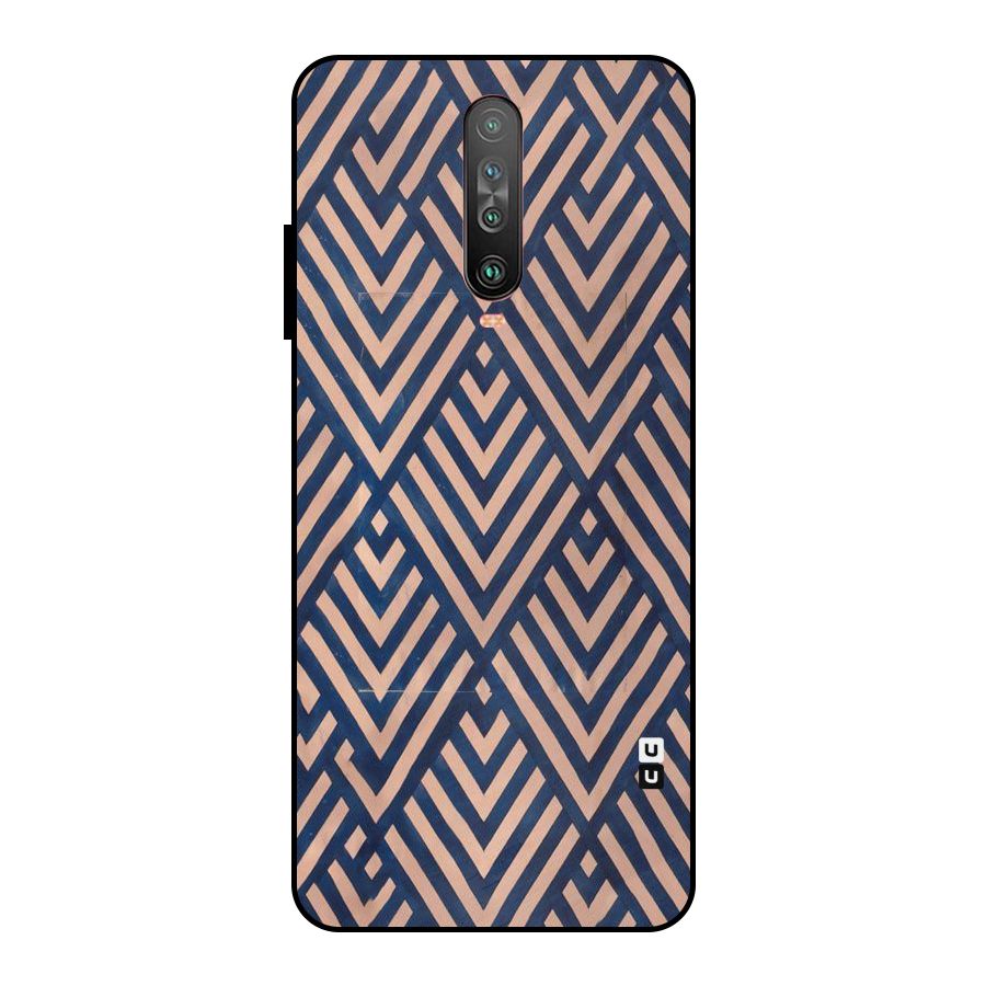 Diamond Blues Metal Back Case for Poco X2