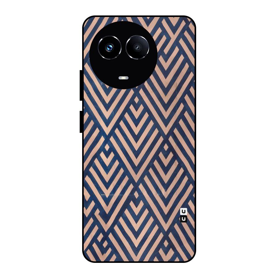 Diamond Blues Metal Back Case for Realme 11 5G